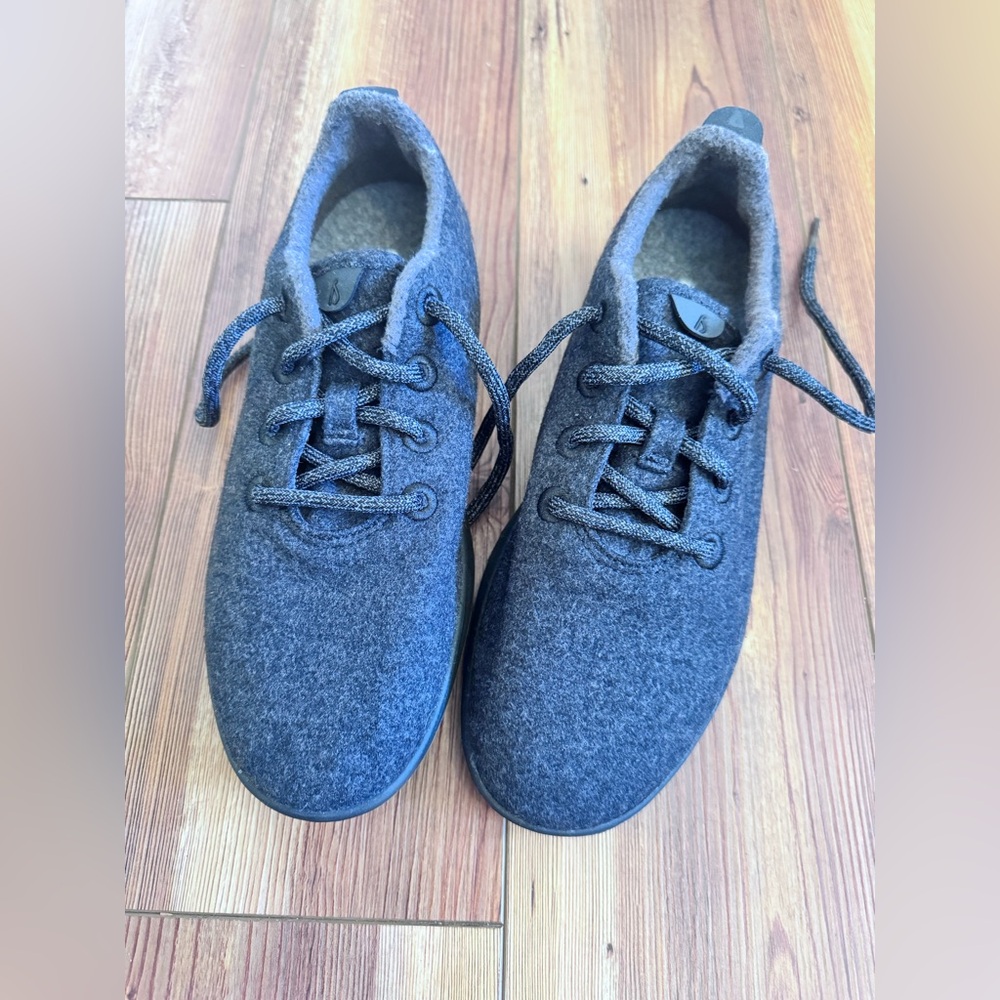 Allbirds Women's Wool Runner Merino Wool Size 9 Charcoal Gray Black - Picture 3 of 8